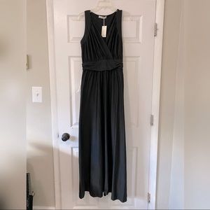 KOH KOH Womens Long Bridesmaid Maxi Dress, Black. Size Large. Brand New